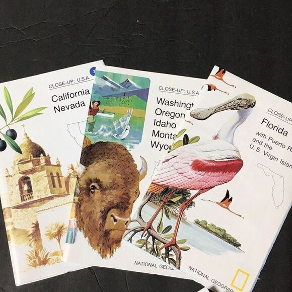 Maps vintage 1978 National Geographic close up maps and book set - Picture 4 of 11